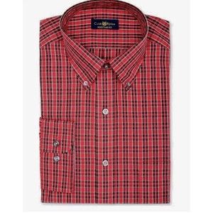 Club Room dress shirt size 17 34/35 long sleeve wrinkle resistant 100% cotton‎